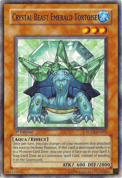 Crystal Beast Emerald Tortoise [FOTB-EN003] Common | Game Master's Emporium (The New GME)