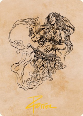 Djinni Windseer (Showcase) Art Card (Gold-Stamped Signature) [Dungeons & Dragons: Adventures in the Forgotten Realms Art Series] | Game Master's Emporium (The New GME)