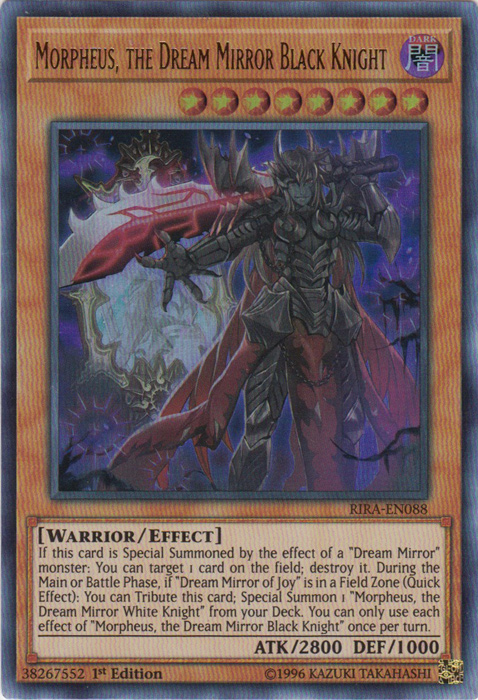Morpheus, the Dream Mirror Black Knight [RIRA-EN088] Ultra Rare | Game Master's Emporium (The New GME)