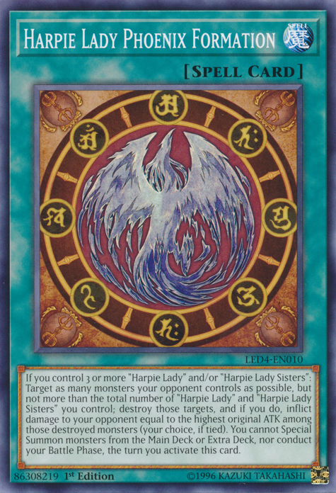 Harpie Lady Phoenix Formation [LED4-EN010] Common | Game Master's Emporium (The New GME)