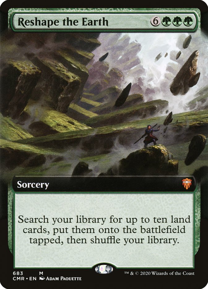 Reshape the Earth (Extended Art) [Commander Legends] | Game Master's Emporium (The New GME)