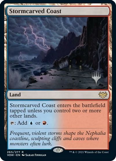 Stormcarved Coast (Promo Pack) [Innistrad: Crimson Vow Promos] | Game Master's Emporium (The New GME)