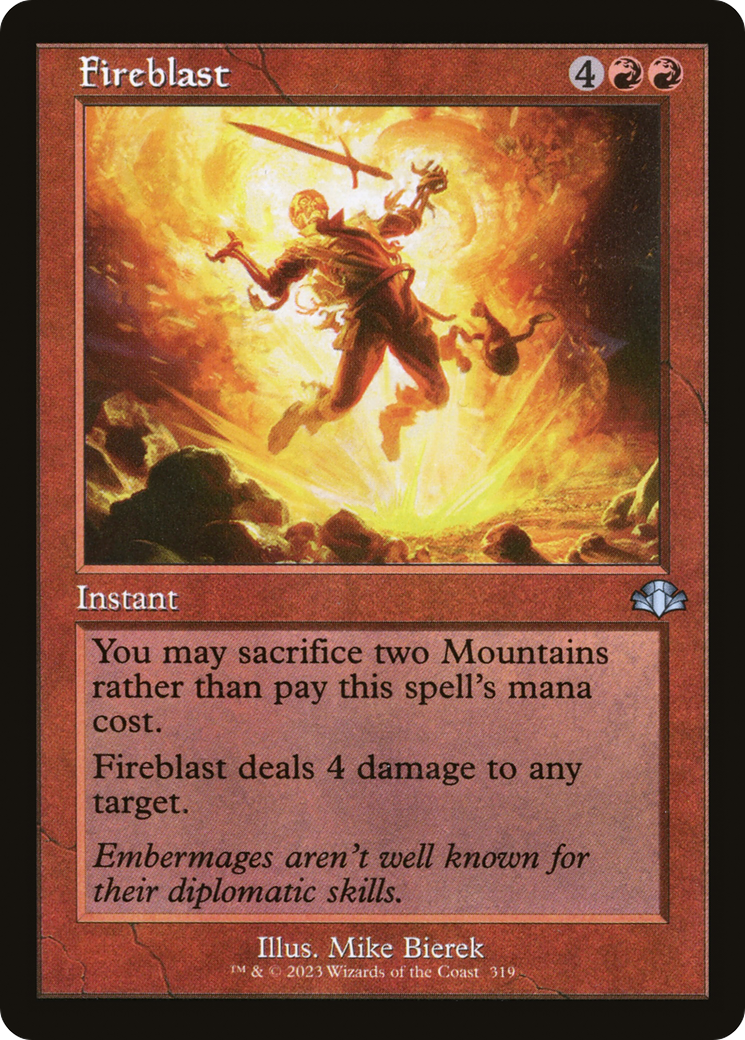 Fireblast (Retro) [Dominaria Remastered] | Game Master's Emporium (The New GME)