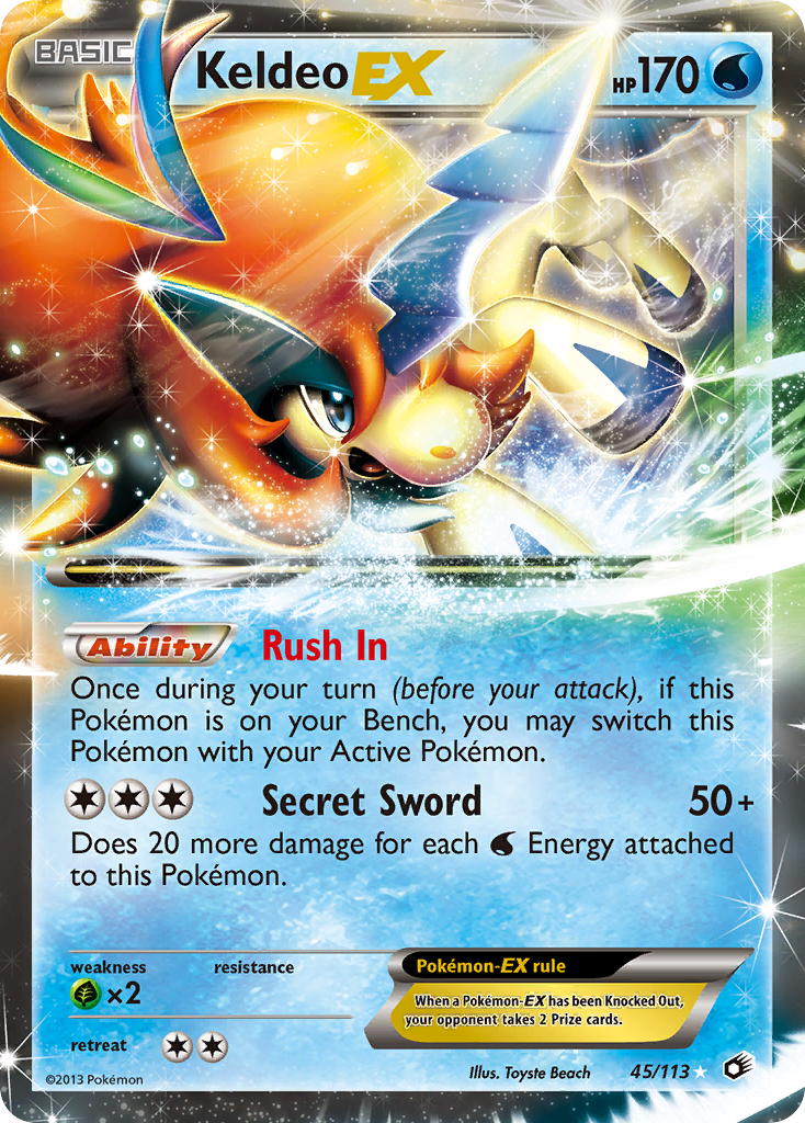 Keldeo EX (45/113) [Black & White: Legendary Treasures] | Game Master's Emporium (The New GME)