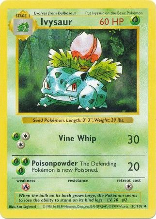 Ivysaur (30/102) [Base Set Shadowless Unlimited] | Game Master's Emporium (The New GME)