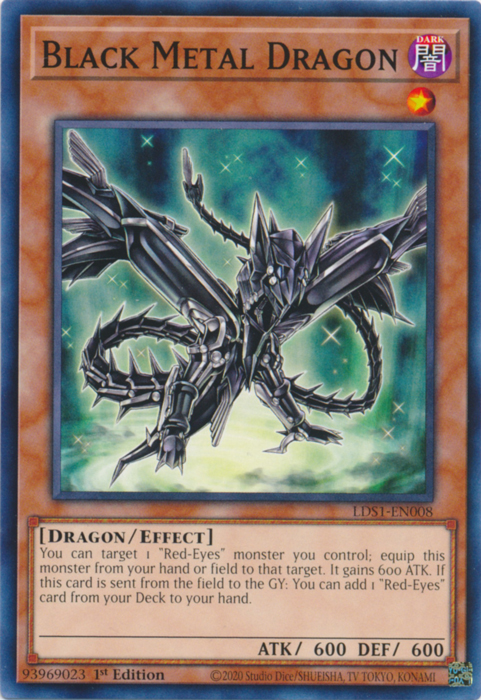 Black Metal Dragon [LDS1-EN008] Common | Game Master's Emporium (The New GME)