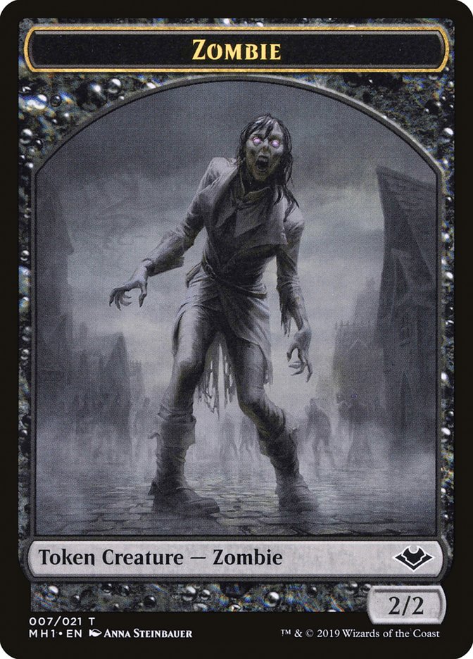Zombie Token [Modern Horizons Tokens] | Game Master's Emporium (The New GME)