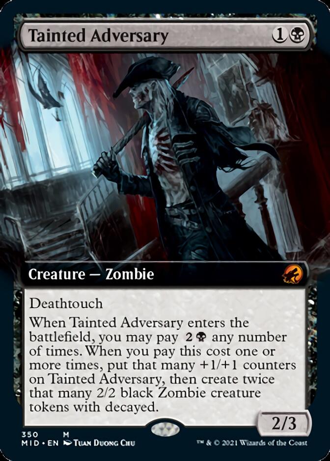 Tainted Adversary (Extended Art) [Innistrad: Midnight Hunt] | Game Master's Emporium (The New GME)