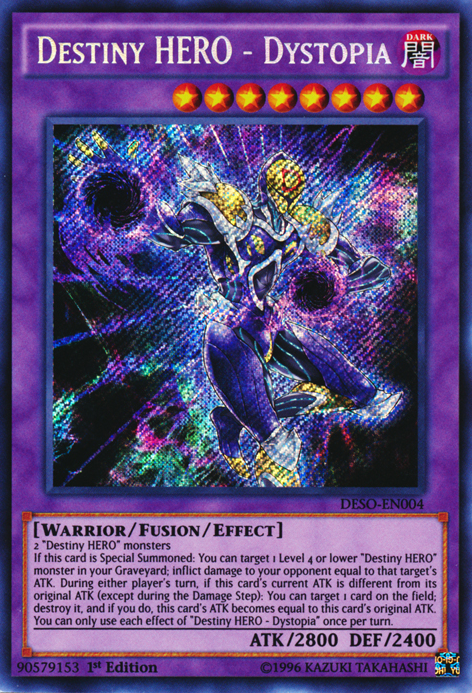 Destiny HERO - Dystopia [DESO-EN004] Secret Rare | Game Master's Emporium (The New GME)