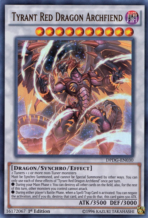 Tyrant Red Dragon Archfiend [DPDG-EN030] Ultra Rare | Game Master's Emporium (The New GME)