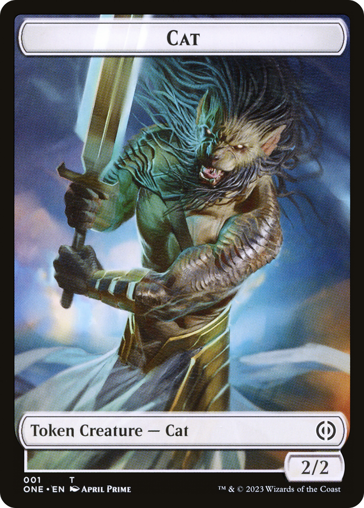 Cat Token [Phyrexia: All Will Be One Tokens] | Game Master's Emporium (The New GME)