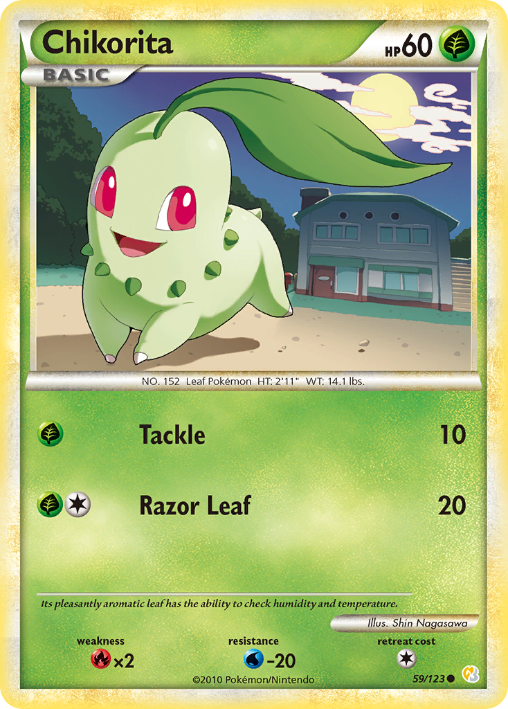 Chikorita (59/123) [HeartGold & SoulSilver: Base Set] | Game Master's Emporium (The New GME)