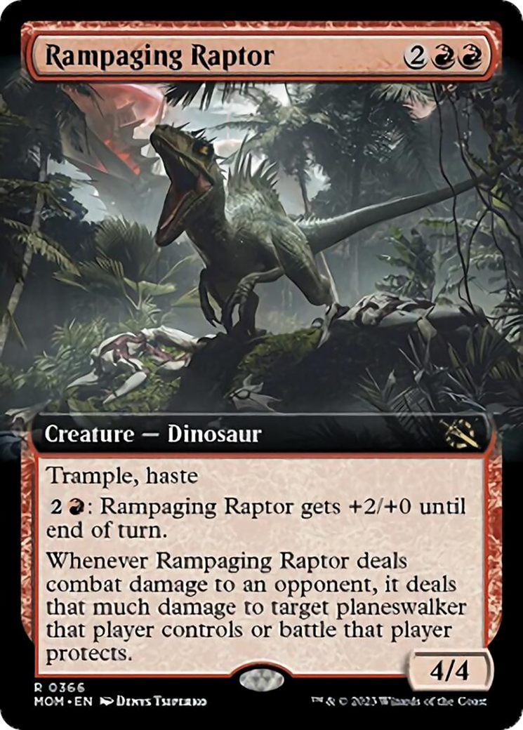 Rampaging Raptor (Extended Art) [March of the Machine] | Game Master's Emporium (The New GME)