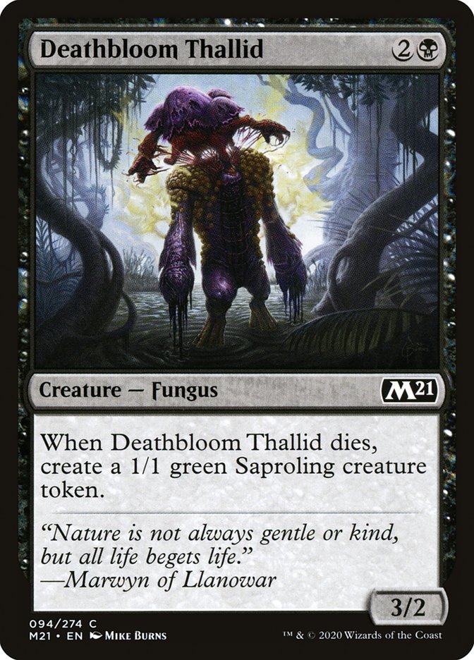 Deathbloom Thallid [Core Set 2021] | Game Master's Emporium (The New GME)