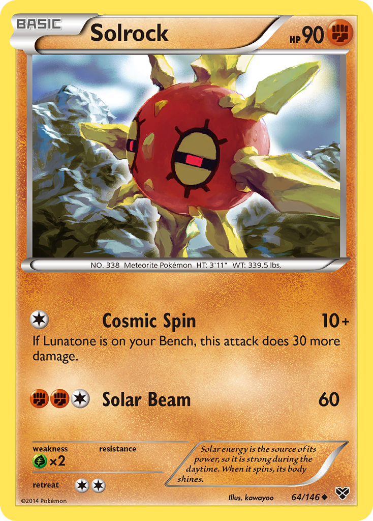 Solrock (64/146) [XY: Base Set] | Game Master's Emporium (The New GME)