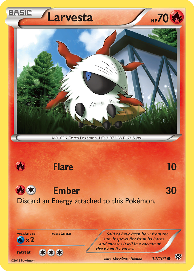 Larvesta (12/101) [Black & White: Plasma Blast] | Game Master's Emporium (The New GME)