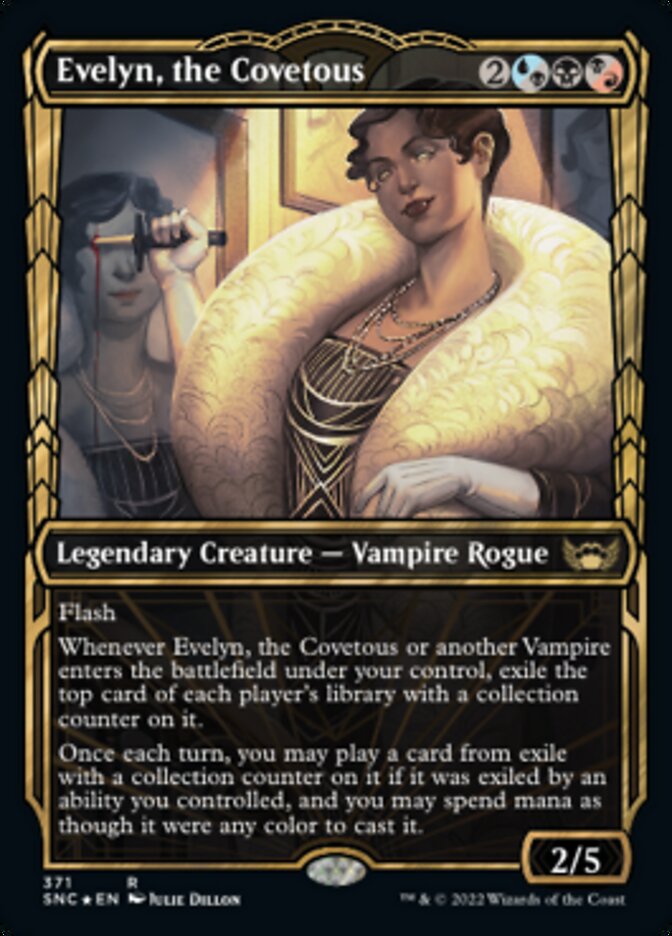 Evelyn, the Covetous (Showcase Golden Age Gilded Foil) [Streets of New Capenna] | Game Master's Emporium (The New GME)