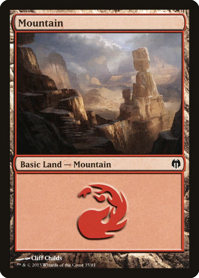 Mountain (35) [Duel Decks: Heroes vs. Monsters] | Game Master's Emporium (The New GME)