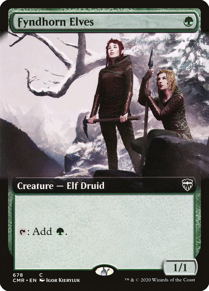 Fyndhorn Elves (Extended Art) [Commander Legends] | Game Master's Emporium (The New GME)