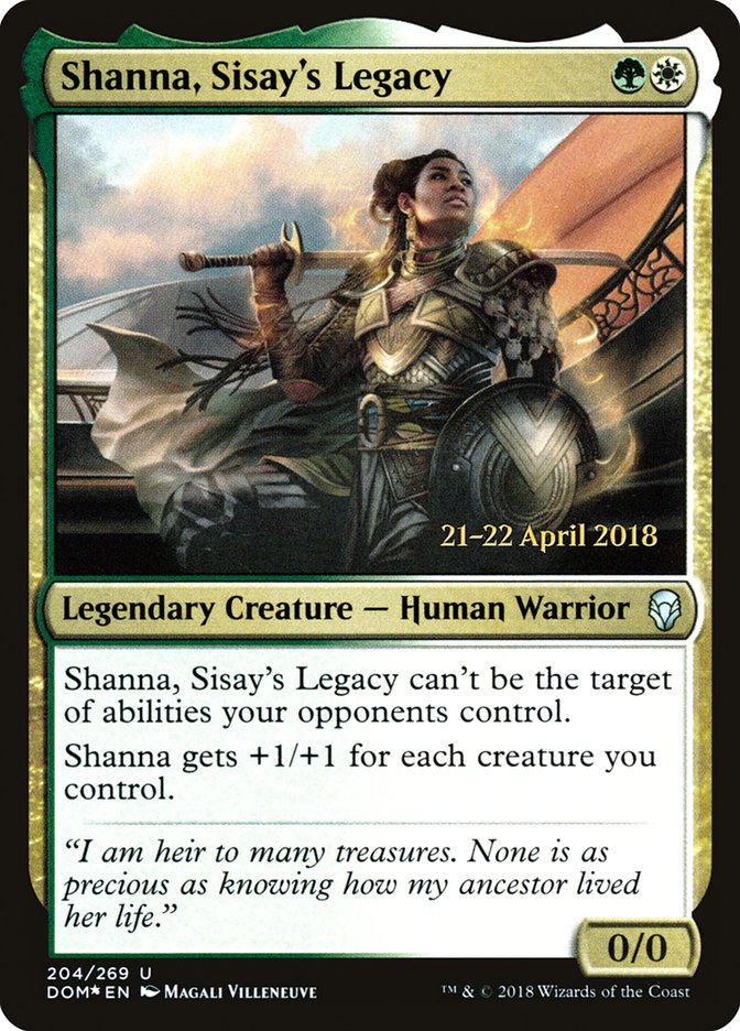 Shanna, Sisay's Legacy [Dominaria Prerelease Promos] | Game Master's Emporium (The New GME)