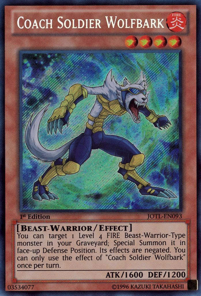 Coach Soldier Wolfbark [JOTL-EN093] Secret Rare | Game Master's Emporium (The New GME)