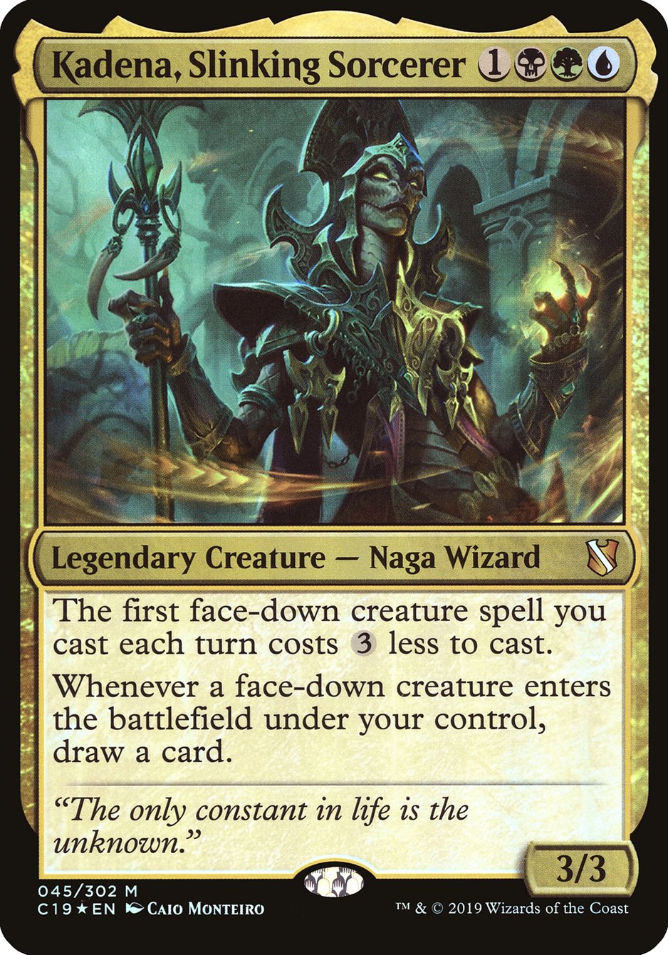 Kadena, Slinking Sorcerer (Oversized) [Commander 2019 Oversized] | Game Master's Emporium (The New GME)