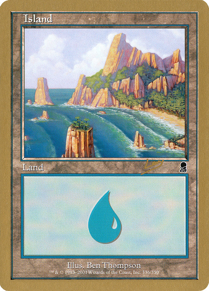 Island (rl336a) (Raphael Levy) [World Championship Decks 2002] | Game Master's Emporium (The New GME)