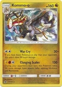 Kommo-o (77/111) (Cracked Ice Holo) (Theme Deck Exclusive) [Sun & Moon: Crimson Invasion] | Game Master's Emporium (The New GME)