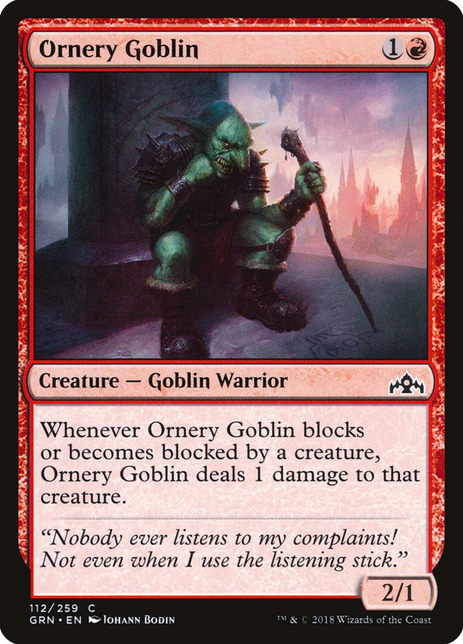 Ornery Goblin [Guilds of Ravnica] | Game Master's Emporium (The New GME)
