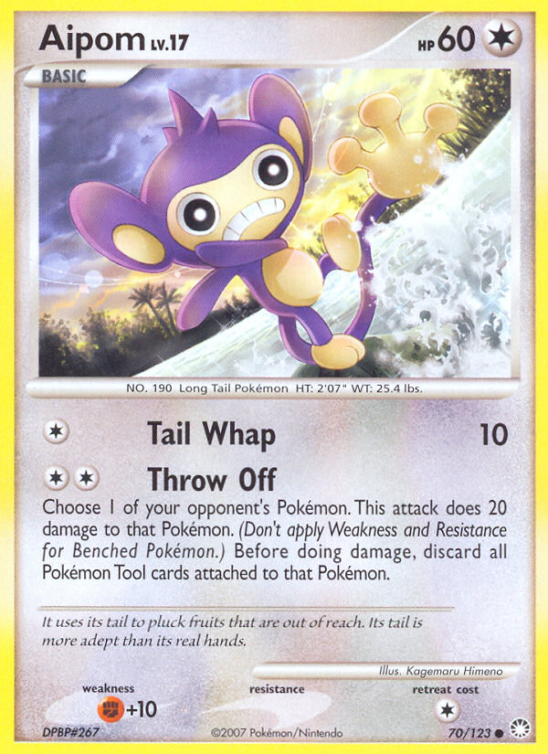 Aipom (70/123) [Diamond & Pearl: Mysterious Treasures] | Game Master's Emporium (The New GME)