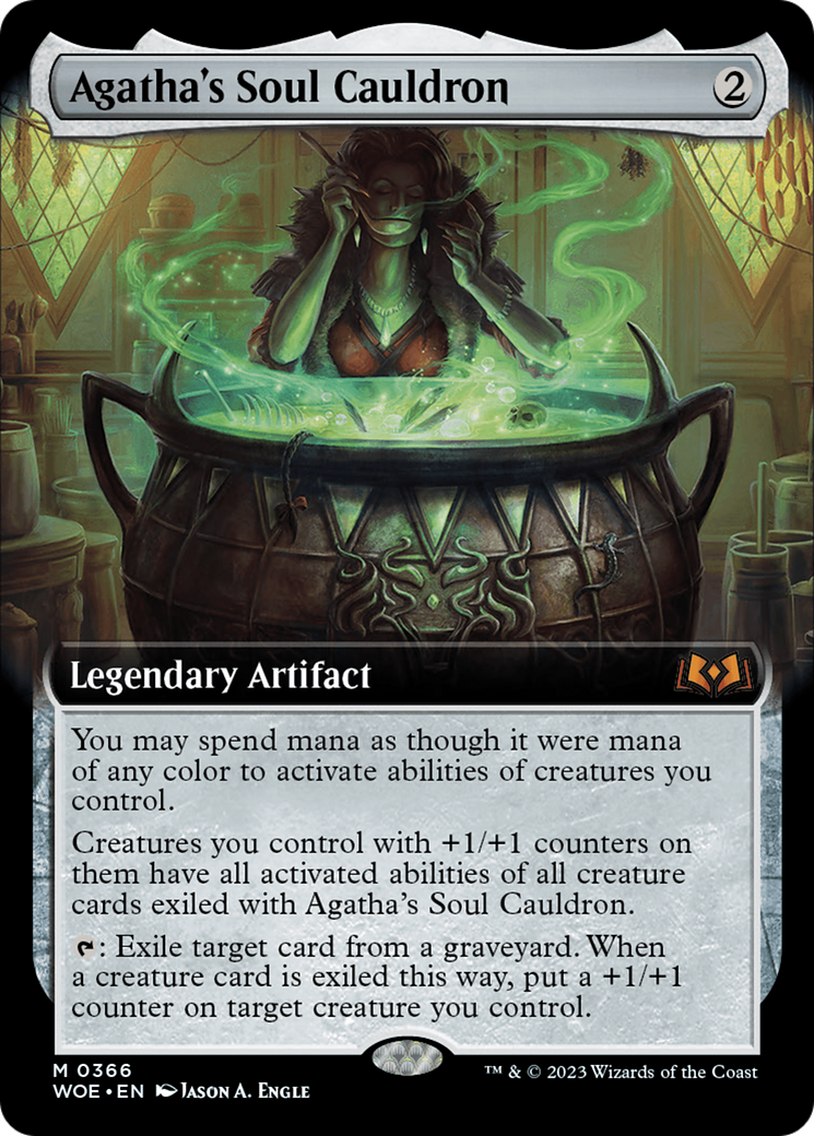Agatha's Soul Cauldron (Extended Art) [Wilds of Eldraine] | Game Master's Emporium (The New GME)