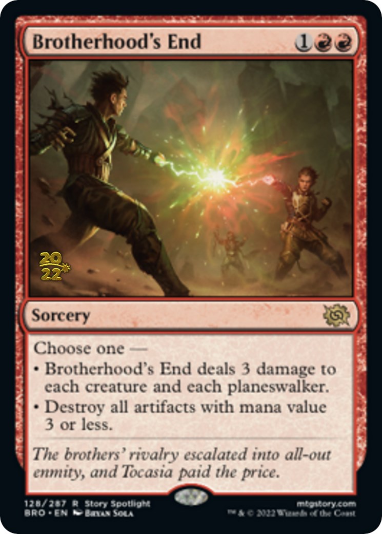 Brotherhood's End [The Brothers' War Prerelease Promos] | Game Master's Emporium (The New GME)