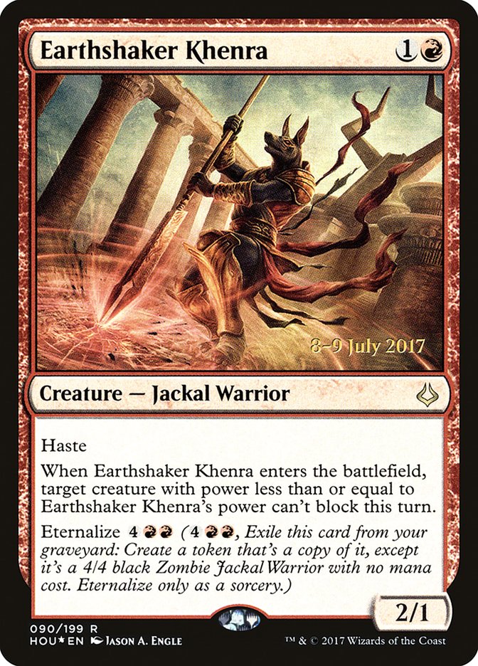 Earthshaker Khenra [Hour of Devastation Prerelease Promos] | Game Master's Emporium (The New GME)