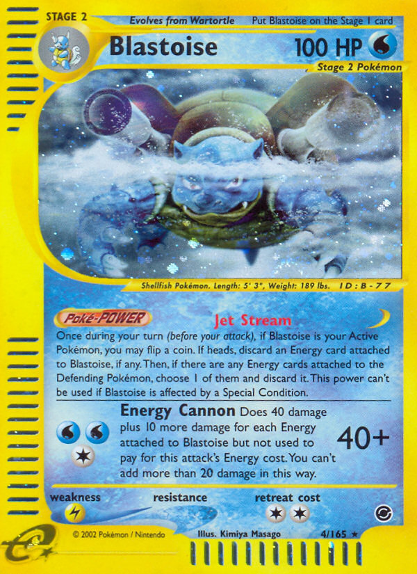 Blastoise (4/165) [Expedition: Base Set] | Game Master's Emporium (The New GME)