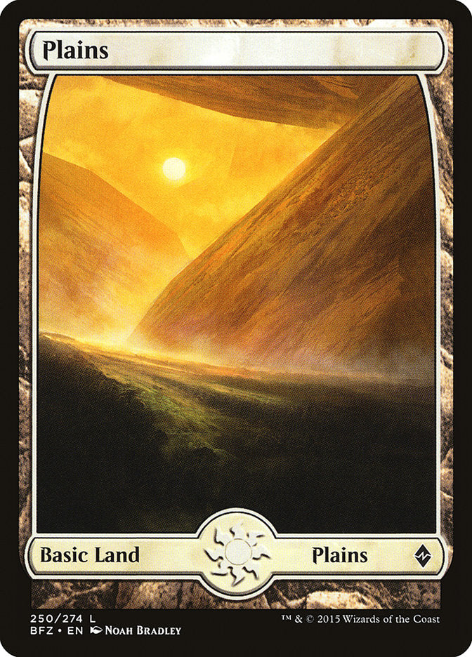 Plains (250) (Full Art) [Battle for Zendikar] | Game Master's Emporium (The New GME)