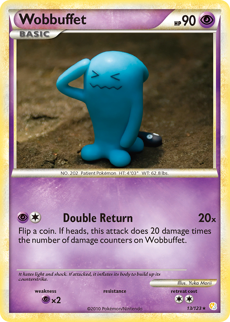 Wobbuffet (13/123) [HeartGold & SoulSilver: Base Set] | Game Master's Emporium (The New GME)