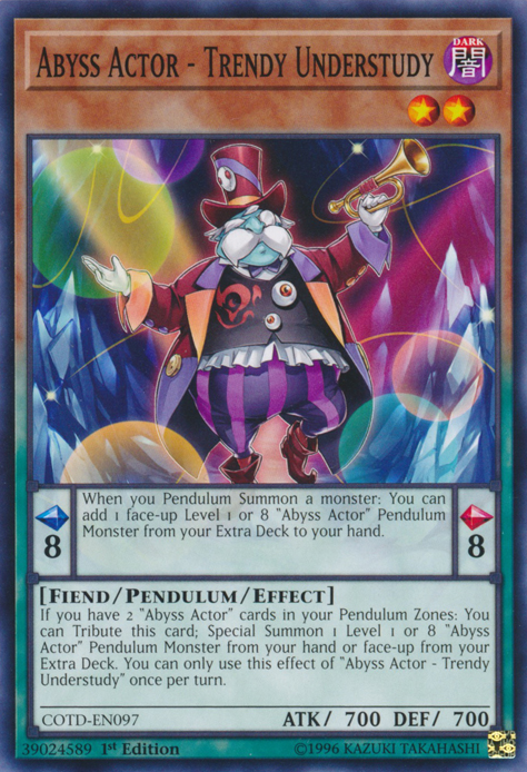 Abyss Actor - Trendy Understudy [COTD-EN097] Common | Game Master's Emporium (The New GME)