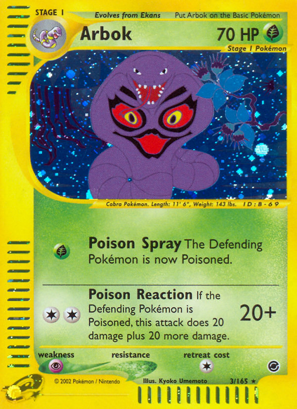 Arbok (3/165) [Expedition: Base Set] | Game Master's Emporium (The New GME)