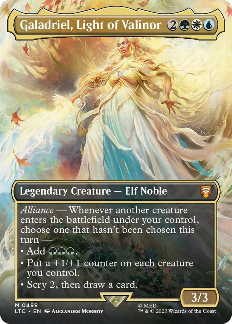 Galadriel, Light of Valinor (Borderless) [The Lord of the Rings: Tales of Middle-Earth Commander] | Game Master's Emporium (The New GME)