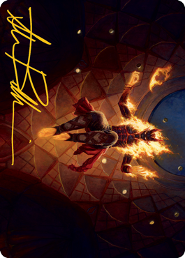Yusri, Fortune's Flame Art Card (Gold-Stamped Signature) [Modern Horizons 2 Art Series] | Game Master's Emporium (The New GME)