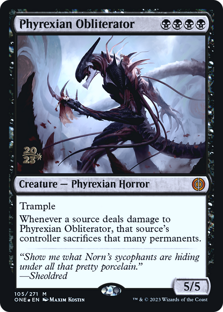 Phyrexian Obliterator [Phyrexia: All Will Be One Prerelease Promos] | Game Master's Emporium (The New GME)