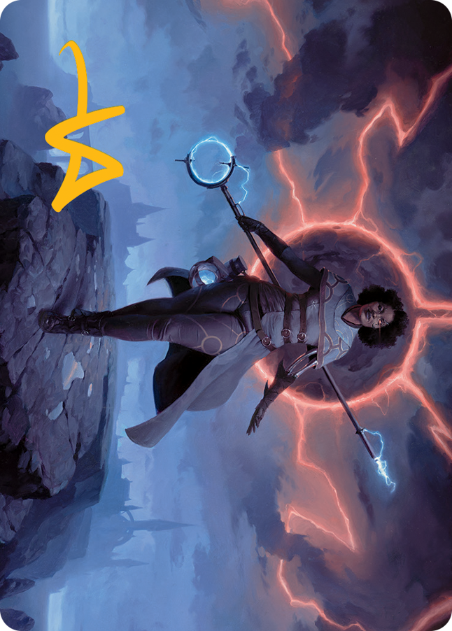 Rona, Herald of Invasion Art Card (Gold-Stamped Signature) [March of the Machine Art Series] | Game Master's Emporium (The New GME)