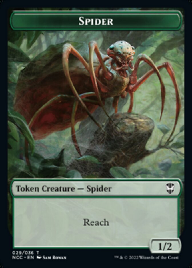 Treefolk // Spider Double-Sided Token [Streets of New Capenna Commander Tokens] | Game Master's Emporium (The New GME)