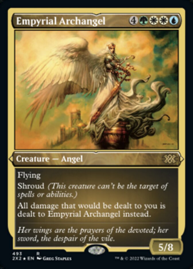 Empyrial Archangel (Foil Etched) [Double Masters 2022] | Game Master's Emporium (The New GME)