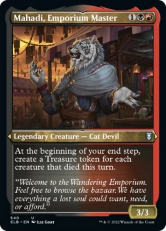 Mahadi, Emporium Master (Foil Etched) [Commander Legends: Battle for Baldur's Gate] | Game Master's Emporium (The New GME)