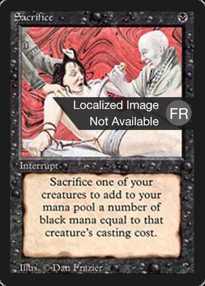 Sacrifice [Foreign Black Border] | Game Master's Emporium (The New GME)