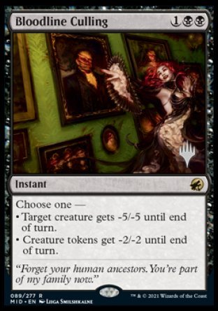 Bloodline Culling (Promo Pack) [Innistrad: Midnight Hunt Promos] | Game Master's Emporium (The New GME)