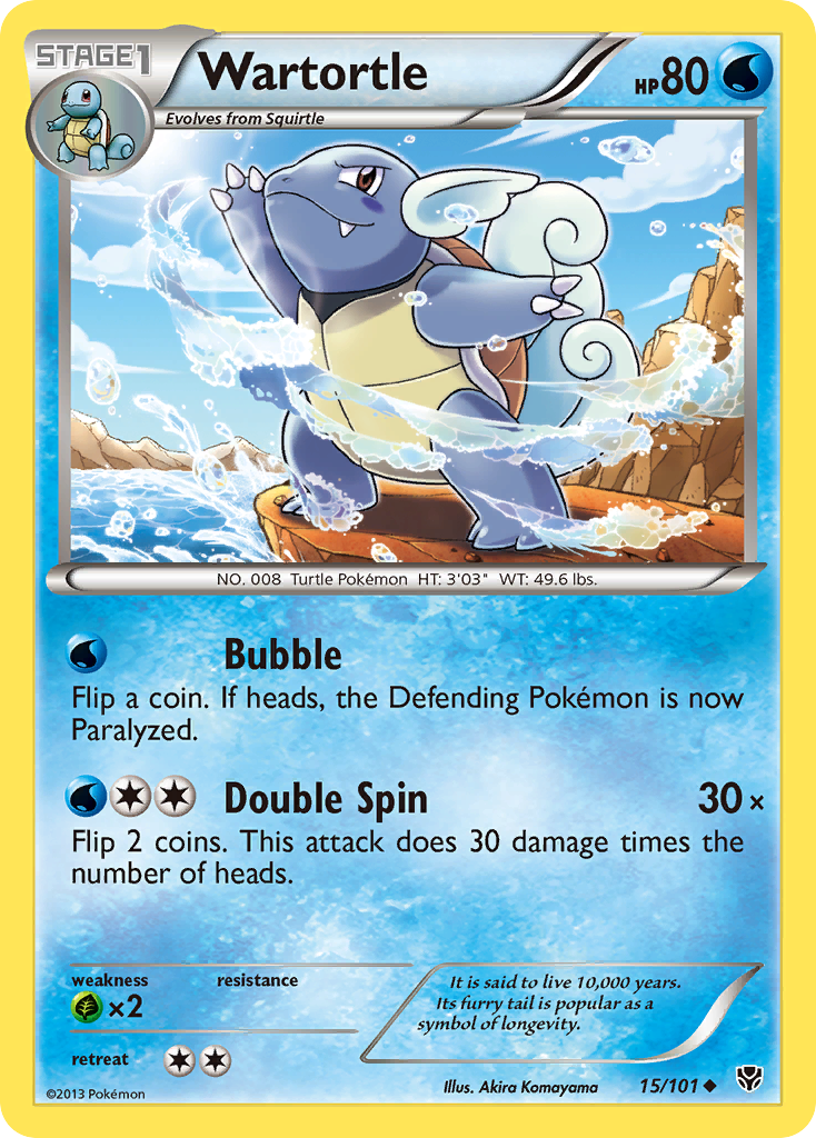 Wartortle (15/101) [Black & White: Plasma Blast] | Game Master's Emporium (The New GME)