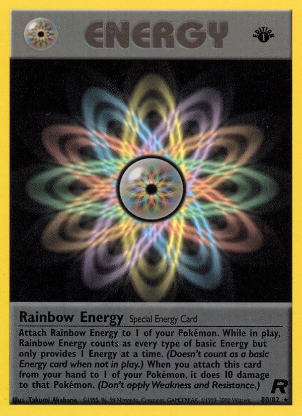 Rainbow Energy (80/82) [Team Rocket 1st Edition] | Game Master's Emporium (The New GME)