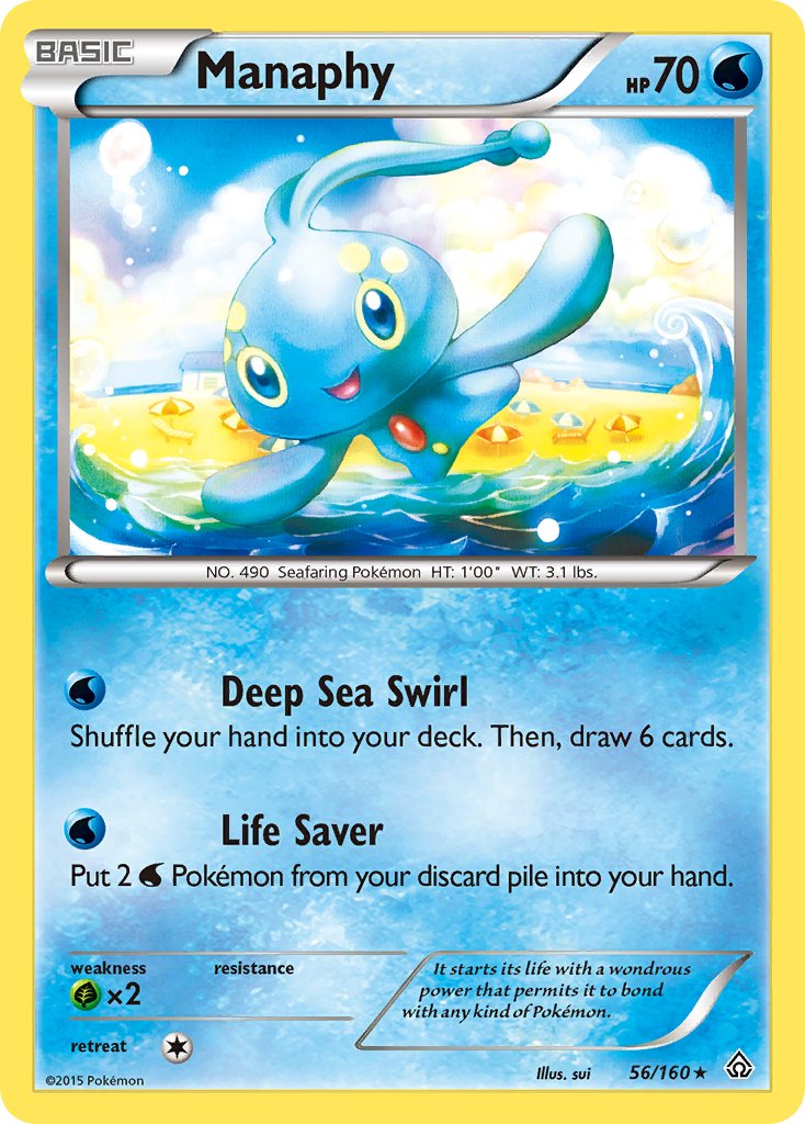Manaphy (56/160) (Battle Arena Deck Exclusive) (Theme Deck Exclusive) [XY: Primal Clash] | Game Master's Emporium (The New GME)